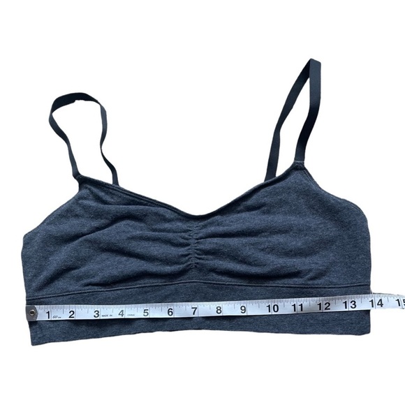 Aerie Womens Large Pajama Loungewear Set- Pants And Sports Bra- Hearts- Gray - Picture 4 of 10